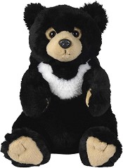 Черно плюшено мече - Nicotoy - С височина 25 cm — 6305810022