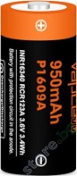  3.6 V P1609A -  Li-Ion (16340) 950 mAh - 