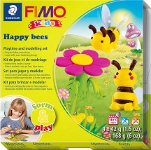 Направи сам фигурки от полимерна глина Fimo - Пчели - Творчески комплект от серията Kids — 8034 27 LZ