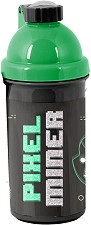 Детска пластмасова бутилка Paso - С вместимост 550 ml от серията Pixel Miner — PP23HL-3021