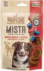 Лакомства за кучета PROPESKO MISTR Mini Burgers - 60 г, с говеждо