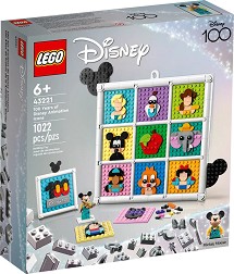 LEGO Disney - Рамка с герои 100 години Disney - Детски конструктор — 43221