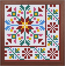 Мозайка в рамка Български шевици - Bright Toys - Творчески комплект — BE48005-F