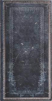 Тефтер Paperblanks Inkblot - 9,5 × 18 см, с редове от колекцията Old Leather