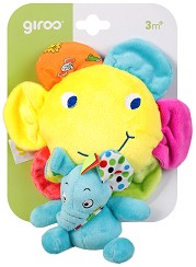 Плюшена музикална играчка Цвете със слон — BB50878