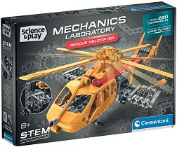 Конструктор Спасителен хеликоптер - Clementoni - От серията Science — 75155-1