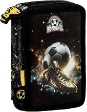 Несесер с ученически пособия Derform - С 2 отделения от серията Football — 712456
