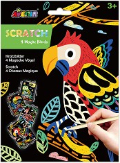 Скреч картини Птици - Avenir - Творчески комплект — CH1543