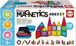 Магнитен конструктор В калъф - Educa - 18 части — 20271