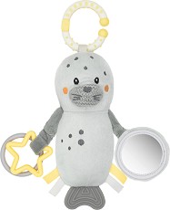 Мека играчка Тюленче - Kikka Boo - С гризалка и дрънкалка, от колекцията Seally Me — 31201010474