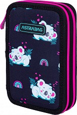 Несесер с ученически пособия - Astra S.A. - С 2 отделения от серията Спящи Коали