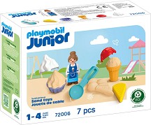 Playmobil Junior - Комплект за игра с пясък Сладолед — 72006