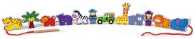 Дървени фигурки за нанизване Диви Животни - Viga Toys — 59549
