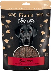 Лакомства за кучета Fitmin Chips - 200 г, с говеждо, от серията For Life
