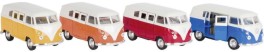 Метален микробус VW Bus 1962 - Goki - С pull-back механизъм и отварящи се врати — PF976