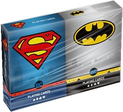 Карти за игра - Супермен и Батман - Комплект от 2 тестета от серията DC Universe — Cartamundi