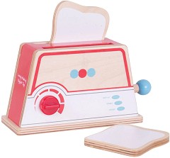 Дървен тостер Bigjigs Toys - С 2 филийки — BJ618