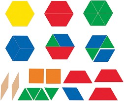 Образователен комплект Learning Resources - Хексагон - 47 големи части — 9863