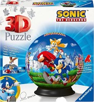 Соник - 3D пъзел от 72 части, на тема Соник — Ravensburger 11592