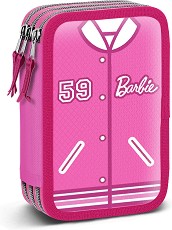 Несесер с ученически пособия - Karactermania - С 3 отделения на тема Barbie — 06988