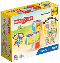 Магнитни кубчета Geomag - Magicube Animal Friends - 4 броя — 132