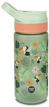 Детска пластмасова бутилка Cool Pack Bibby - С вместимост 420 ml от серията Toucans — Z08662