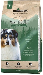 Суха храна за кучета CHICOPEE Adult Mini — 15 кг, с агнешко и ориз, от серията Classic Nature Line, за малки и средни породи, в зряла възраст