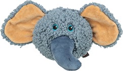 Плюшена играчка за кучета Trixie Elephant Head - С дължина 12 cm и звукови ефекти — 36132