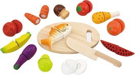 Дървен комплект за игра Хранителни продукти - Viga Toys — 44579