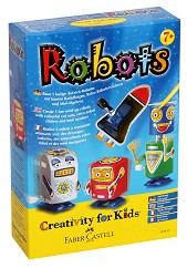 Създай сам роботи - Творчески комплект от серията "Creativity for Kids" — Faber-Castell
