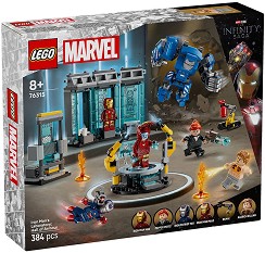 LEGO Marvel - Лабораторията на Железния човек: Залата с бронята - Детски конструктор — 76315