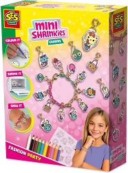 Направи си гривни с талисманчета Fashion Party - SES Creative - Творчески комплект от серията Mini Shrinkies — 14175