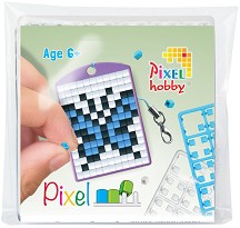 Мозайка ключодържател с пиксели Пеперуда - Pixelhobby - Творчески комплект — 23122