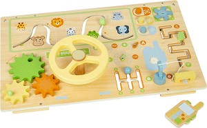 Дървена дъска с активности Джунгла - Bigjigs Toys — 37081