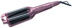 Ретро преса за къдрици Beurer HT 65, Керамични плочи, Температурен спектър 160-210 градуса, 2 степени на работа, Розово злато