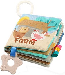 Мека книжка с гризалка BabyOno Have Fun Farm — 1512