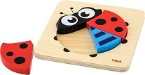 Калинка - Дървен пъзел от 4 части в подложка — Viga Toys 50168