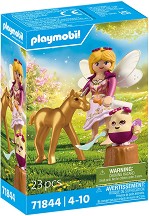 Playmobil - Златен еднорог с фея — 71844
