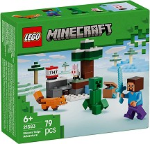 LEGO Minecraft - Приключението на Стив в тайгата - Детски конструктор — 21583