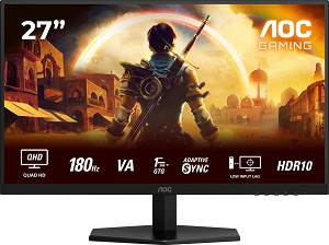  AOC Q27G42XNE - 27", Fast VA, 180 Hz, 16:9, 2560 x 1440, 0.5 ms, 2 x HDMI, DisplayPort - 