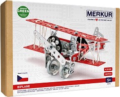 Метален конструктор Бипланер - Merkur - 148 части — 5516_051