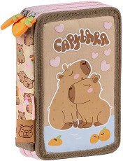 Несесер с ученически пособия Derform - С 2 отделения от серията Capybara — 712432