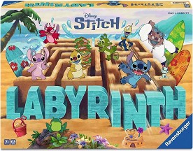 Лабиринт - Стич - Детска настолна игра на тема Лило и Стич — Ravensburger 24962