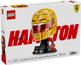 LEGO Editions - Каска на Луис Хамилтън от отбора на Scuderia Ferrari HP - Детски конструктор — 43022