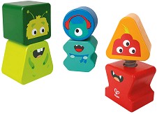 Дървени фигури Приятели чудовища - HaPe - 3 броя