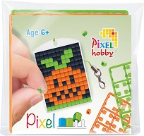Мозайка ключодържател Тиква - Pixelhobby - Творчески комплект — 23136