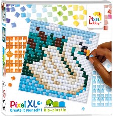 Мозайка с пиксели XL Лебед - Pixelhobby - Творчески комплект — 41038-Swan