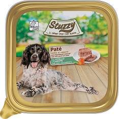 Пастет за кучета Stuzzy Adult - 150 г, с телешко и моркови, в зряла възраст