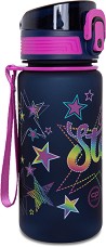 Детска пластмасова бутилка Cool Pack Brisk - С вместимост 400 ml от серията Stars — Z17960
