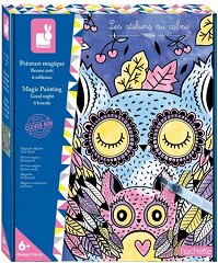 Оцветявай картини Лека нощ - Janod - Творчески комплект от серията Les Ateliers du Calme — J07875